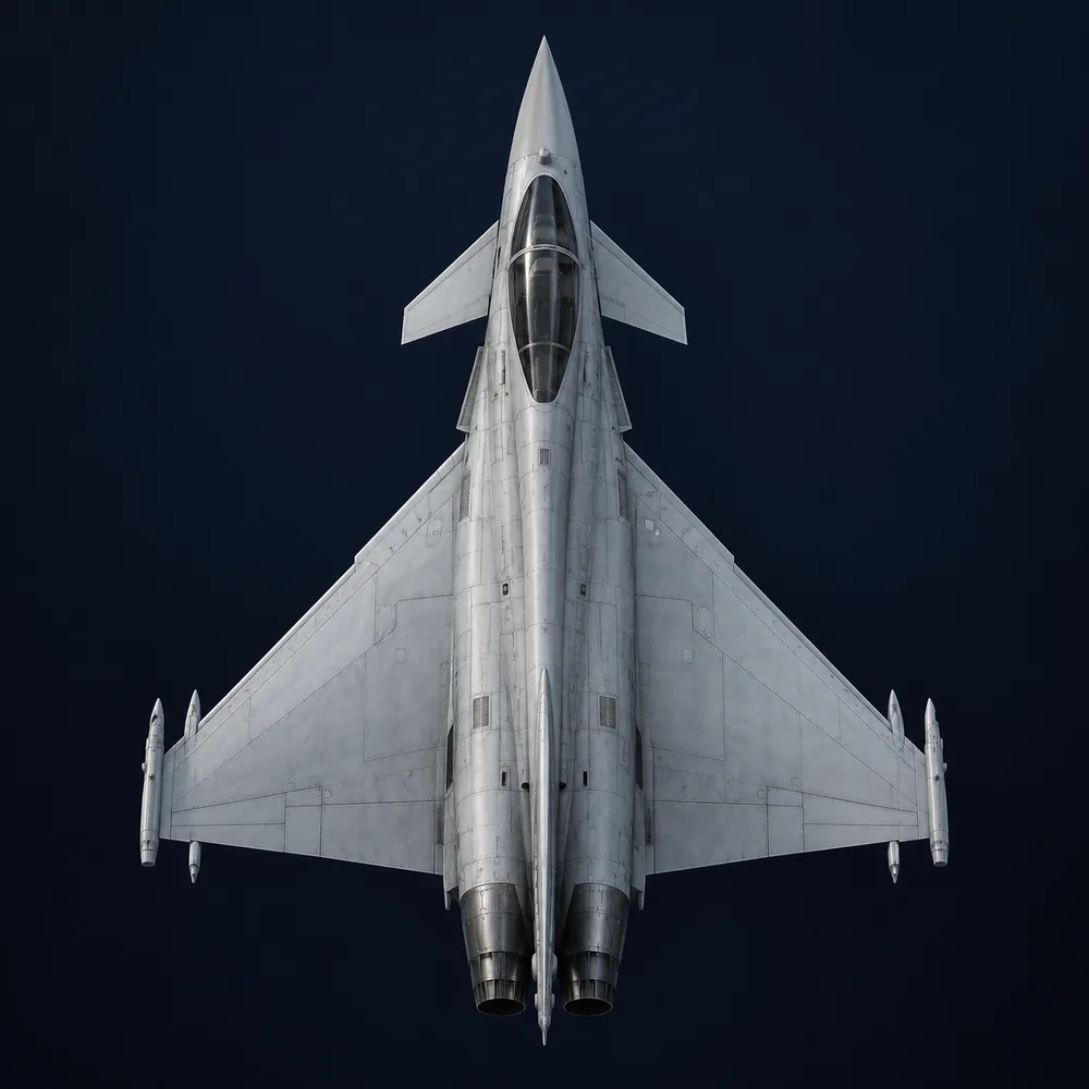Top-down view of the remastered model