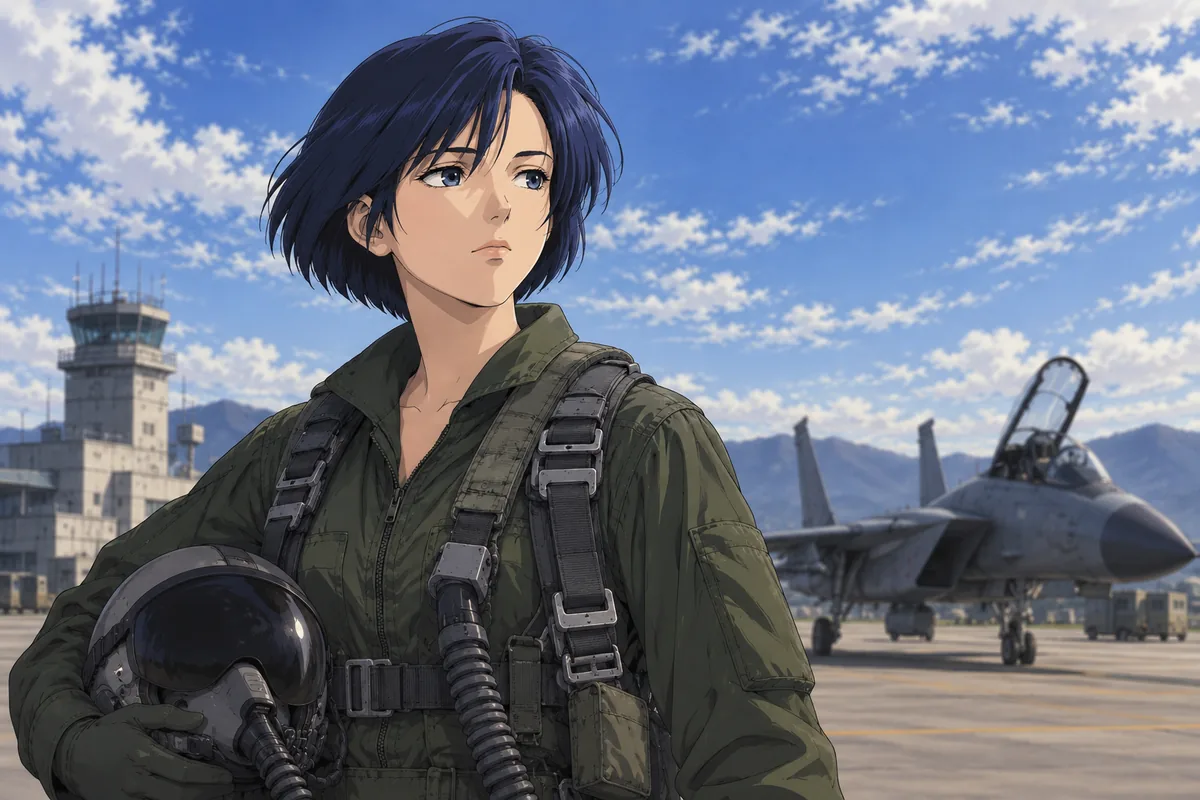 Rena Hirose in her flight gear